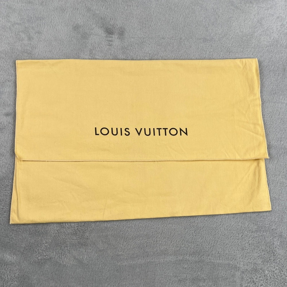 Louis Vuitton Original XL Flap Dust Bag 22x14.5 Yellow Tan Handbag Storage Bag